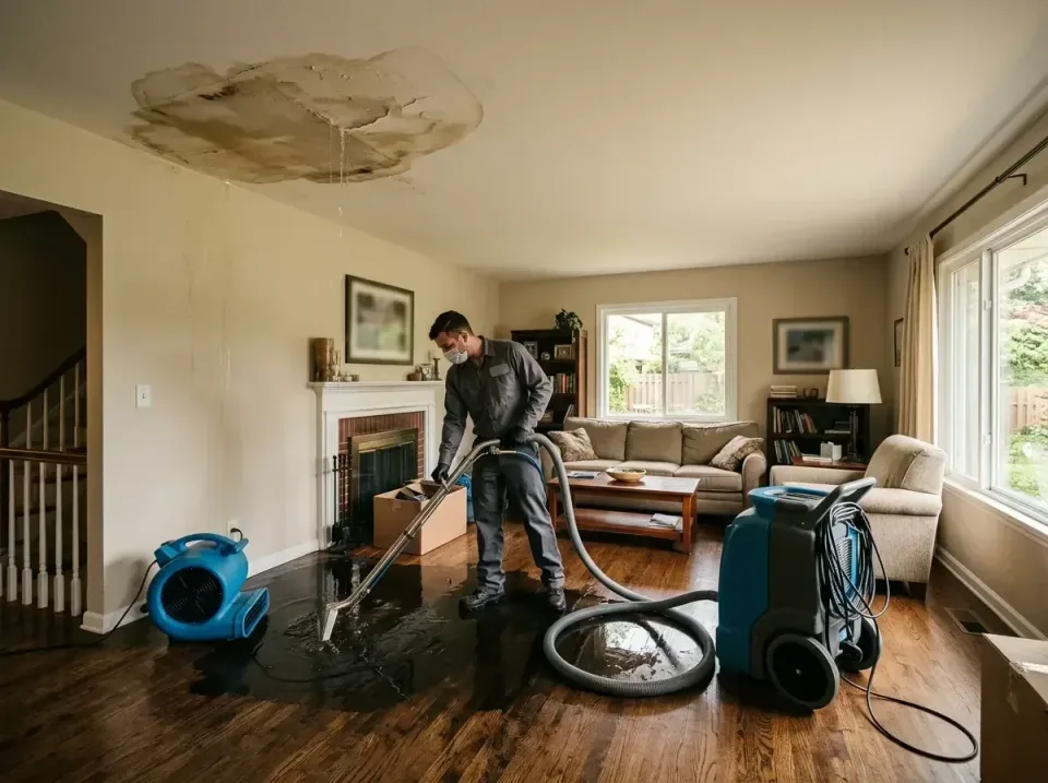 attic-pipe-burst-ceiling-drip-008 — frequently asked questions, Water Damage Restoration & Carpet Care in Old Westbury, NY